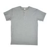 3SIXTEEN SHORT SLEEVE HENLEY - HEATHER GREY Clothing 1 3SIXTEEN SHORT SLEEVE HENLEY - HEATHER GREY Clothing