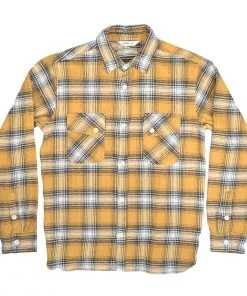 3SIXTEEN CROSSCUT FLANNEL - DIJON Clothing