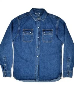 3SIXTEEN CROSSCUT WESTERN - STONEWASHED DENIM