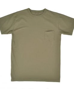 3SIXTEEN GARMENT DYED POCKET TEE - MILITARY GREEN Clothing