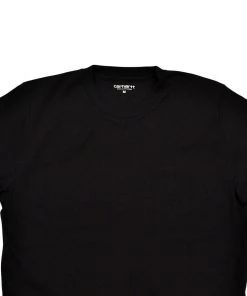 CARHARTT WORK IN PROGRESS SHORT SLEEVE BASE TEE - BLACK Sale