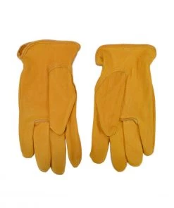 NAPA GLOVE & SAFETY DEERSKIN DRIVER UNLINED GLOVES - GOLD