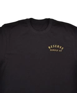 RESERVE SUPPLY COMPANY CHECKER FLAG TEE - BLACK Clothing 8 RESERVE SUPPLY COMPANY CHECKER FLAG TEE - BLACK Clothing