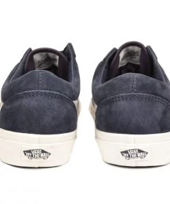 VANS Shoes OLD SKOOL PIG SUEDE - PARISIAN NIGHT SNOW WHITE 7 VANS Shoes OLD SKOOL PIG SUEDE - PARISIAN NIGHT SNOW WHITE