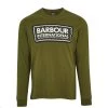 BARBOUR INTERNATIONAL GRID LOGO L/S TEE - VINTAGE GREEN Clothing 1 BARBOUR INTERNATIONAL GRID LOGO L/S TEE - VINTAGE GREEN Clothing
