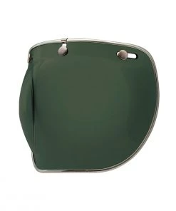 BELL 3-SNAP BUBBLE DLX SHIELD - WAYFARER GREEN Motorcycle Gear
