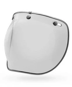 BELL 3-SNAP BUBBLE DLX SHIELD - CLEAR Motorcycle Gear
