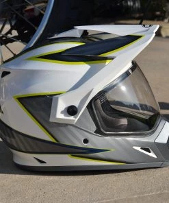 BELL Motorcycle Gear MX-9 ADVENTURE MIPS - DALTON GLOSS WHITE/HI-VIZ YELLOW