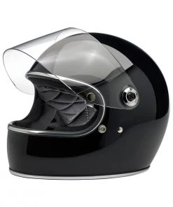BILTWELL GRINGO S ECE FULL FACE HELMET - GLOSS BLACK