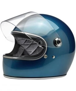 BILTWELL GRINGO S ECE FULL FACE HELMET - PACIFIC BLUE