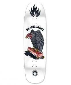BLACK LABEL Skateboards VULTURE CURB CLUB DECK - FULL WHITE DIP