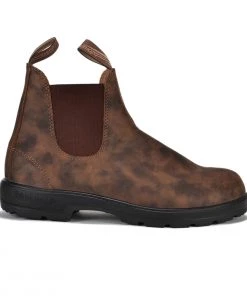 BLUNDSTONE 550 CHELSEA BOOTS STYLE 585 - RUSTIC BROWN