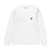 CARHARTT WORK IN PROGRESS LONG SLEEVE POCKET T-SHIRT - WHITE