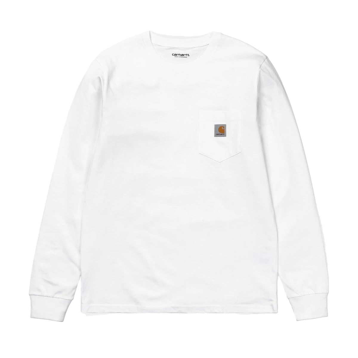 CARHARTT WORK IN PROGRESS LONG SLEEVE POCKET T-SHIRT - WHITE 3 CARHARTT WORK IN PROGRESS LONG SLEEVE POCKET T-SHIRT - WHITE