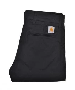CARHARTT WORK IN PROGRESS SID PANT - BLACK RINSED Clothing
