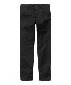 CARHARTT WORK IN PROGRESS SID PANT - BLACK RINSED Clothing