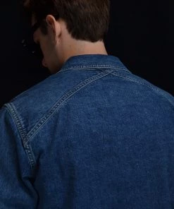 3SIXTEEN CROSSCUT WESTERN - STONEWASHED DENIM