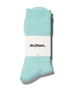 DRUTHERSWEAR EVERYDAY ORGANIC COTTON CREW SOCK - MINT Socks & Underwear