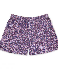 DRUTHERSWEAR ORGANIC COTTON MEMPHIS BOXER SHORTS - NAVY