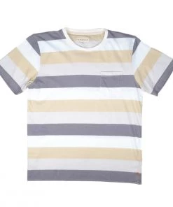 FAR AFIELD BOLD STRIPE TEE - CLOUDBURST