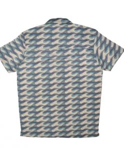 FAR AFIELD Sale SELLECK S/S SHIRT - BLUE WAVISTA
