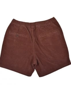 KATIN Clothing CORD LOCAL WALK SHORTS - DARK CLAY