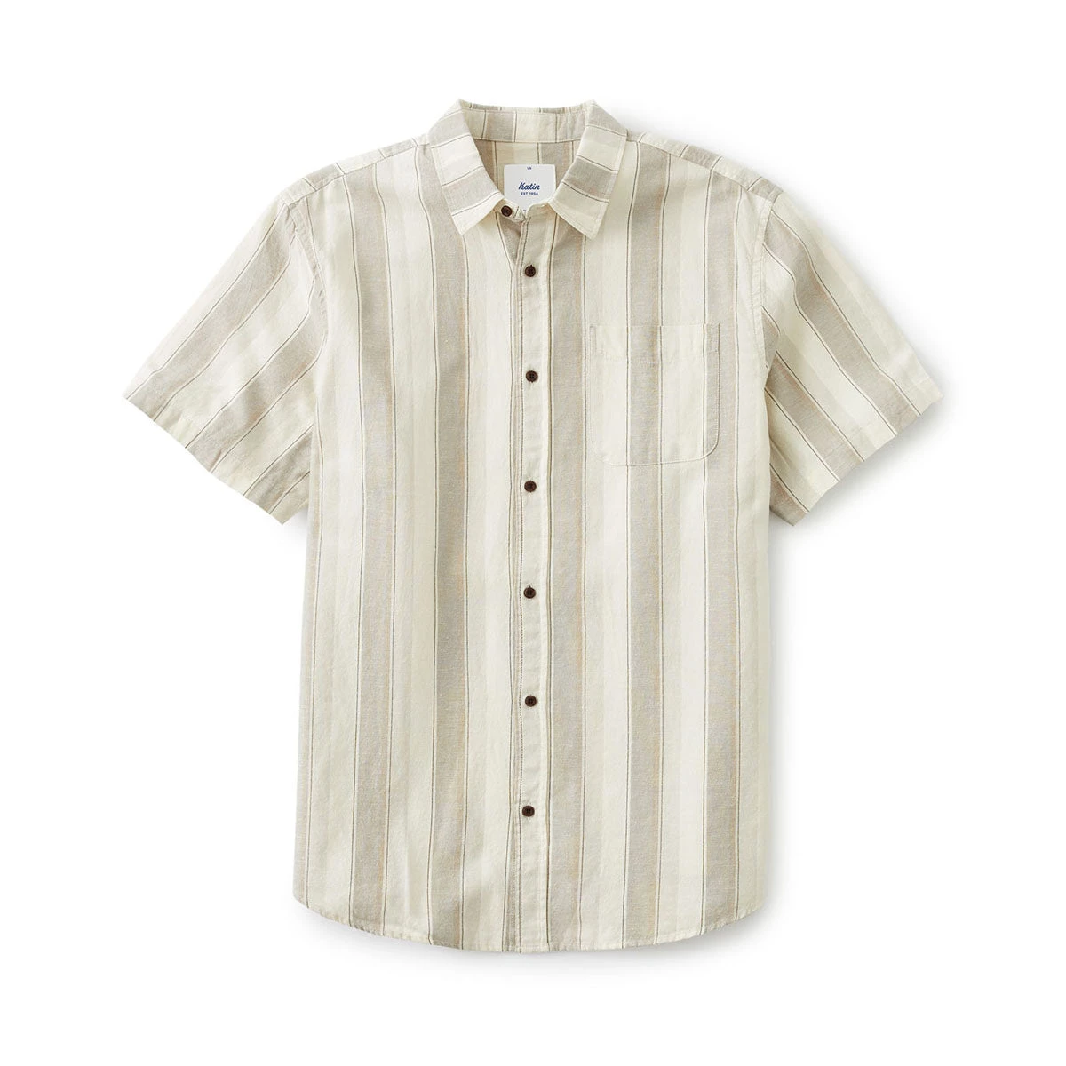 KATIN Tops KENWOOD SHORT SLEEVE SHIRT - LIGHT GREY 3 KATIN Tops KENWOOD SHORT SLEEVE SHIRT - LIGHT GREY