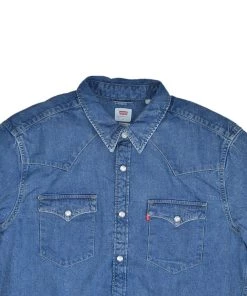 LEVI'S PREMIUM Clothing BARSTOW WESTERN - FLAT STONE LIGHT