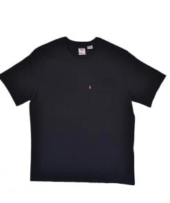 LEVI'S PREMIUM RELAXED FIT POCKET TEE - MINERAL BLACK