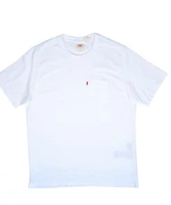 LEVI'S PREMIUM Clothing RELAXED FIT POCKET TEE - WHITE