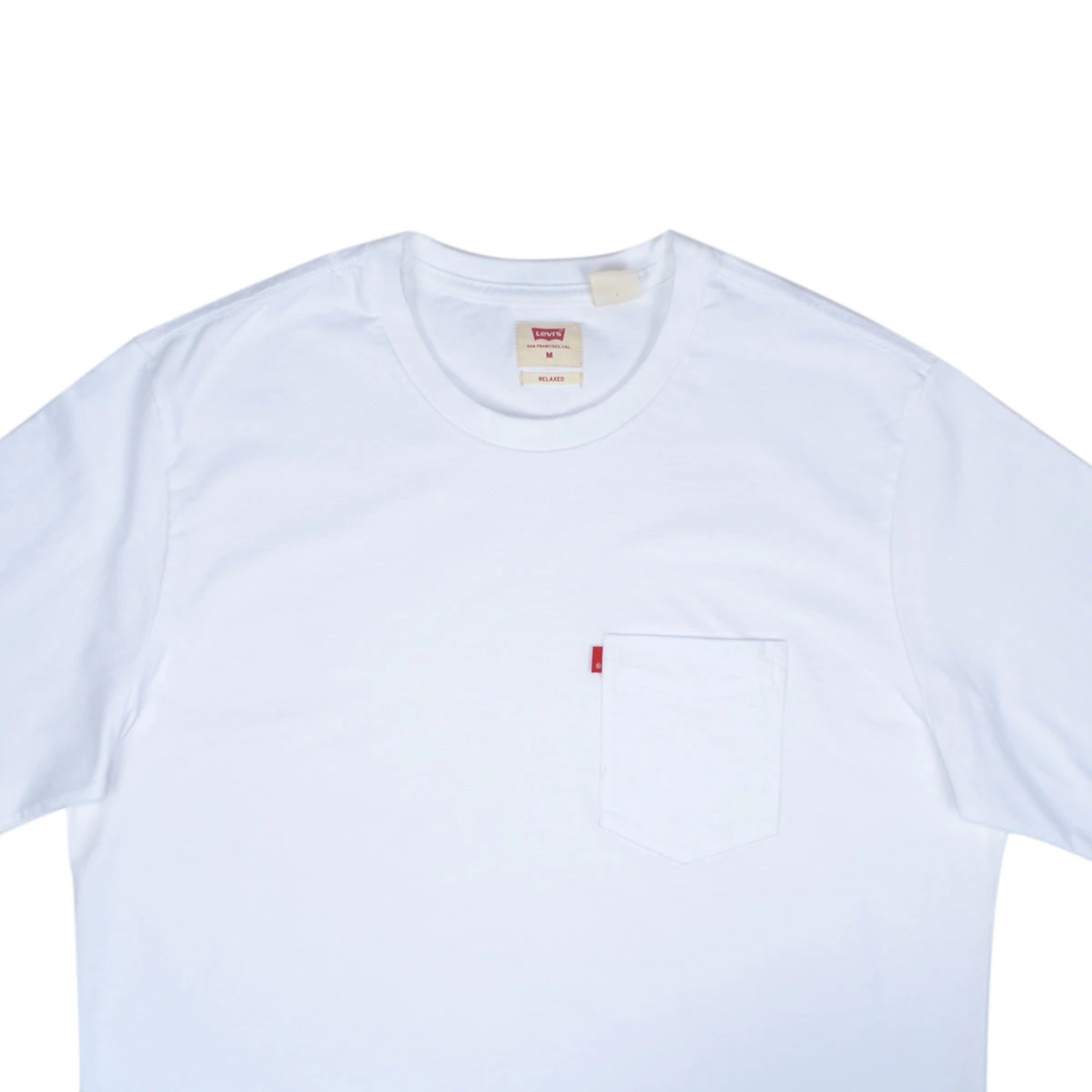 LEVI'S PREMIUM Clothing RELAXED FIT POCKET TEE - WHITE 4 LEVI'S PREMIUM Clothing RELAXED FIT POCKET TEE - WHITE