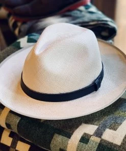 MOO-CHILA PANAMA HAT - TRADITIONAL WHITE Hats, Scarves & Gloves