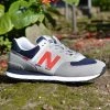 NEW BALANCE 574 - MARBLEHEAD W/ VELOCITY RED