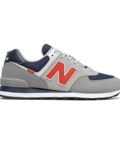 NEW BALANCE 574 - MARBLEHEAD W/ VELOCITY RED