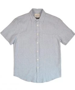 PORTUGUESE FLANNEL NEW HIGHLINE SHORT SLEEVE SHIRT - BLUE