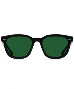 RAEN MYLES POLARIZED - CRYSTAL BLACK / GREEN POLARIZED Eyewear