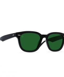 RAEN MYLES POLARIZED - CRYSTAL BLACK / GREEN POLARIZED Eyewear