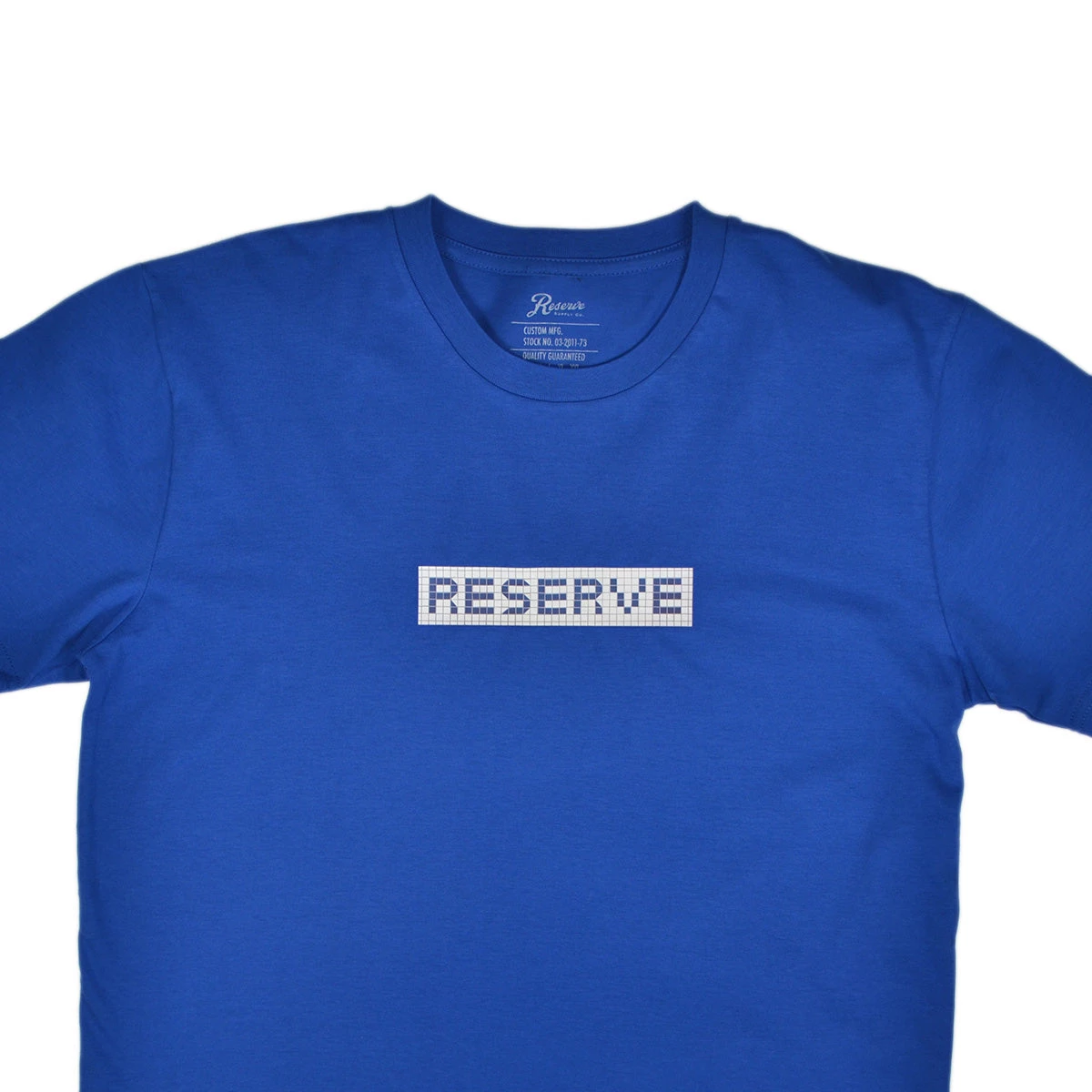 RESERVE SUPPLY COMPANY BLUE TILE TEE - BRIGHT ROYAL Clothing 5 RESERVE SUPPLY COMPANY BLUE TILE TEE - BRIGHT ROYAL Clothing