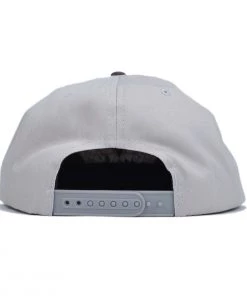 RESERVE SUPPLY COMPANY Hats, Scarves & Gloves CHECKER FLAG 5-PANEL HAT - LIGHT GREY/CHARCOAL