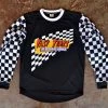 RESERVE SUPPLY COMPANY FAST TIMES MOTO JERSEY - BLACK & WHITE CHECKER 2 RESERVE SUPPLY COMPANY FAST TIMES MOTO JERSEY - BLACK & WHITE CHECKER