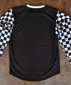 RESERVE SUPPLY COMPANY FAST TIMES MOTO JERSEY - BLACK & WHITE CHECKER