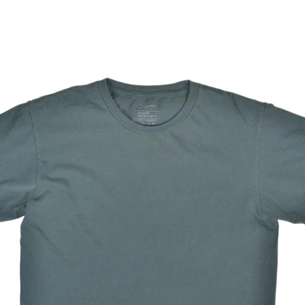 RESERVE SUPPLY COMPANY Clothing GARMENT DYED TEE - BLUE SPRUCE 5 RESERVE SUPPLY COMPANY Clothing GARMENT DYED TEE - BLUE SPRUCE