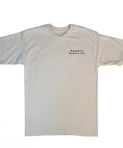 RESERVE SUPPLY COMPANY SPARK PLUG TEE - OFF WHITE & GREEN