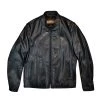 SCHOTT NYC MISSION P571 UNLINED CAFE JACKET - BLACK 2 SCHOTT NYC MISSION P571 UNLINED CAFE JACKET - BLACK