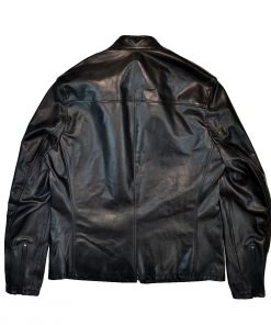 SCHOTT NYC MISSION P571 UNLINED CAFE JACKET - BLACK