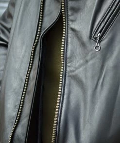 SCHOTT NYC 503 MEN'S LIGHT WEIGHT COWHIDE MOTORCYCLE JACKET - BLACK Clothing