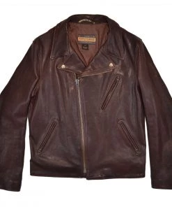 SCHOTT NYC RAVEN - LAMBSKIN PERFECTO® JACKET - BROWN
