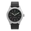 TIMEX EXPEDITION 41MM LEATHER STRAP WATCH - BLACK / STAINLESS / BLACK Watches