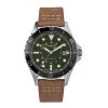 TIMEX Watches NAVI XL AUTOMATIC 41MM LEATHER STRAP - STAINLESS-STEEL, BROWN & GREEN 2 TIMEX Watches NAVI XL AUTOMATIC 41MM LEATHER STRAP - STAINLESS-STEEL, BROWN & GREEN