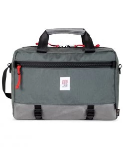 TOPO DESIGNS COMMUTER BRIEFCASE - CHARCOAL / CHARCOAL LEATHER Bags & Wallets